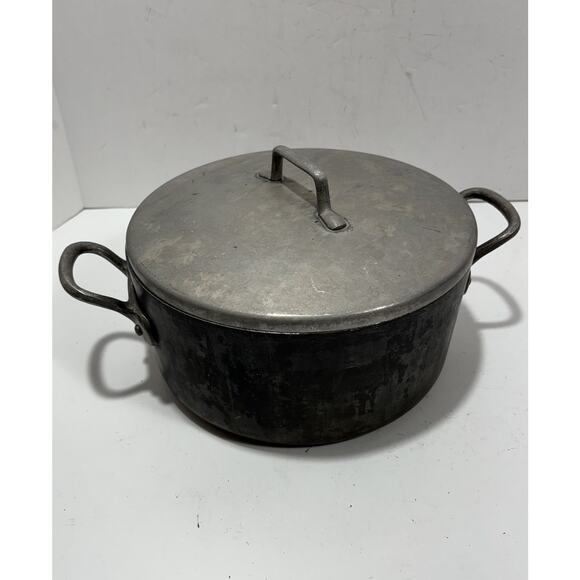 MAGNALITE GHC ANODIZED ALUMINUM 5 QT DTCH OVEN STOCK POT WITH LID USA - Picture 1 of 7